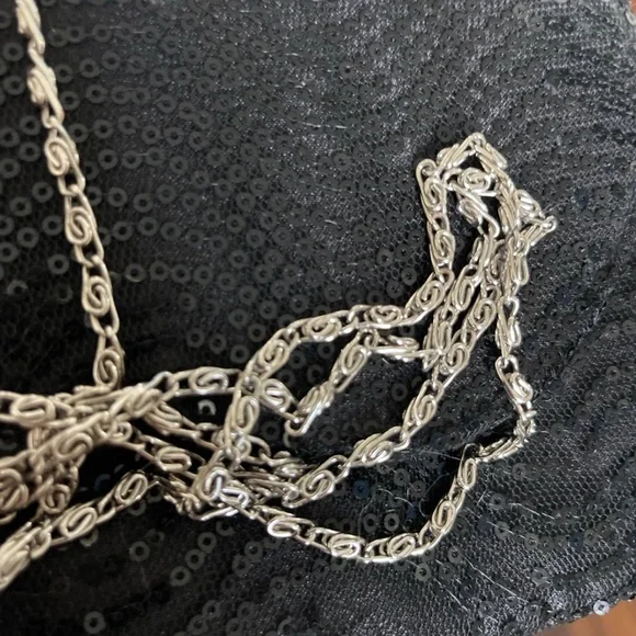 BIJOUX TERNER Sequins Shoulder Strap Evening Dress Purse Bag . - Picture 8 of 8